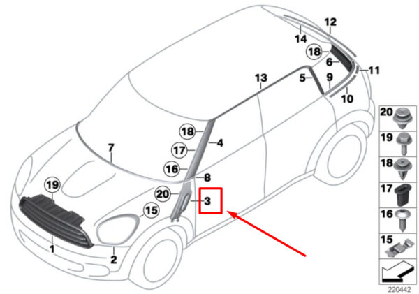 NEW ORIGINAL OEM 51139804614