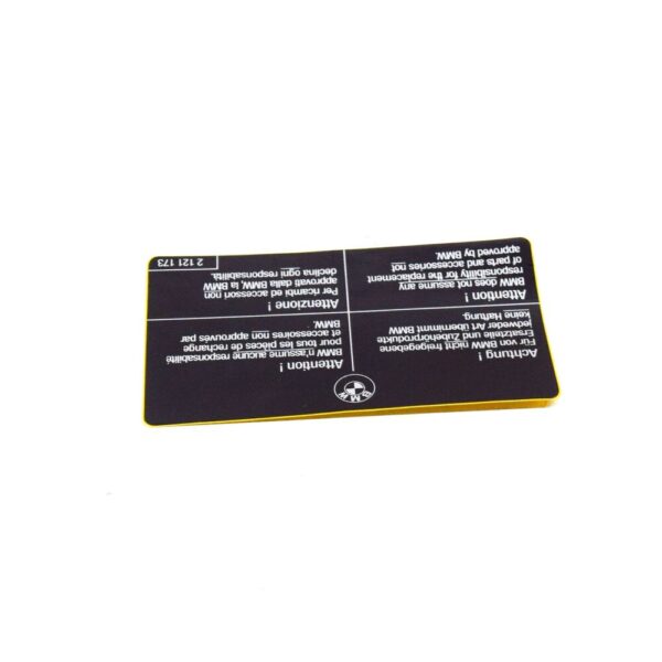 BMW 3 Coupe E92 label "Original BMW parts" 51142121173 NEW REAL - Image 4