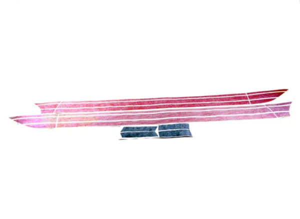 New Genuine MINI Cooper F56 F57 Cabrio JCW Side Stripes Pro Chili Red 2355195 - Image 4
