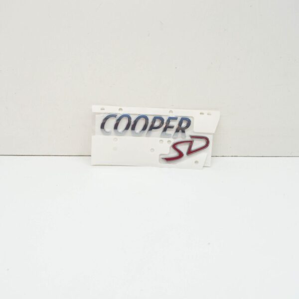 MINI Cooper F55 Trunk Lid Cooper SD Emblem 51147268514 NEW REAL - Image 4