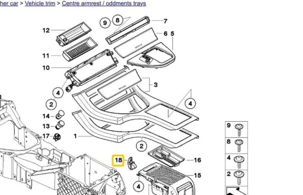 BMW X5 E53 X5 3.0d 3.0i 4.4i 4.6is 4.8is Clamping Parts Set 51169111091W - Image 4