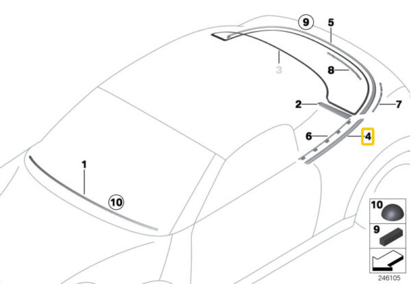 NEW ORIGINAL OEM 51372759555