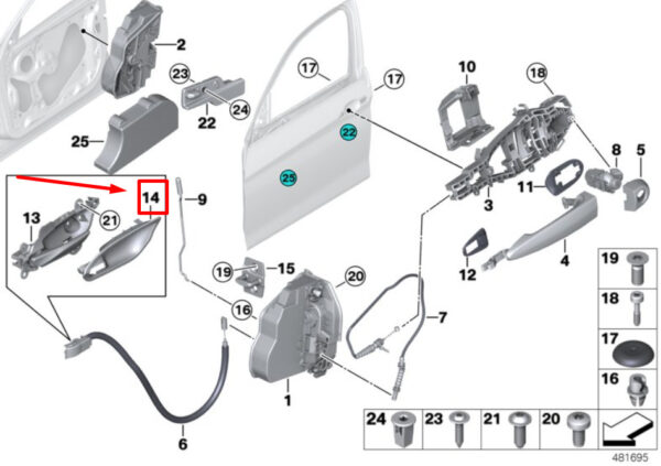 NEW ORIGINAL OEM 51417274488