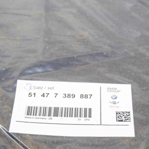 BMW i8 I12 Floor Mat Set LHD 7389887 51477389887 NEW ORIGINAL