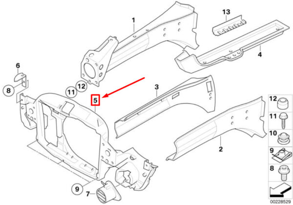 NEW MINI COOPER S CONVERTIBLE R52 FRONT PANEL HEATER SUPPORT 51647200800 - Image 4