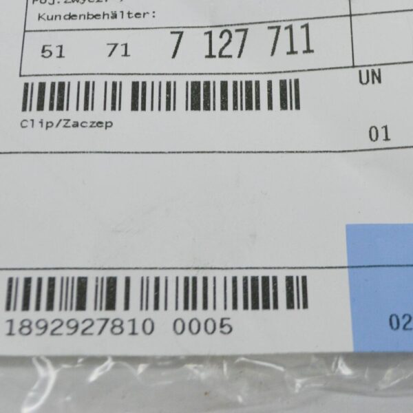 BMW 6 Cabrio E64 Exterior Trim Grill Clip 51717127711 7127711 NEW ORIGINAL
