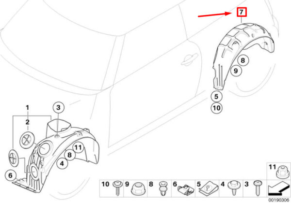 NEW GENUINE OEM 51717136167 7136167