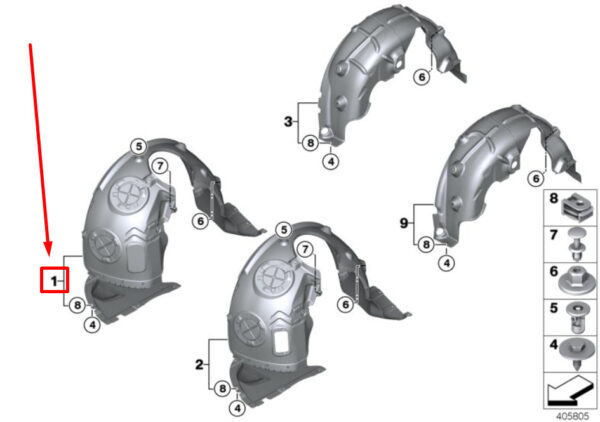 NEW ORIGINAL OEM 51717290789