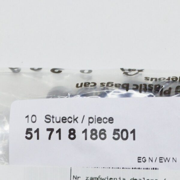 BMW X6 F16 F86 M Winds Protective Discs Cover Windshield Clip 51718186501 NEW - Image 5