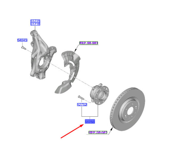 Hyundai Tucson NX4 MK4 Front Wheel Hub 51730L1000 NEW ORIGINAL - Image 4