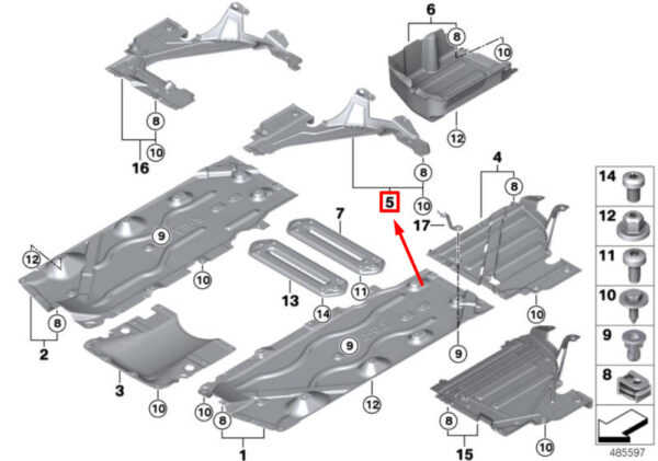 NEW GENUINE OEM 51757290810 7290810