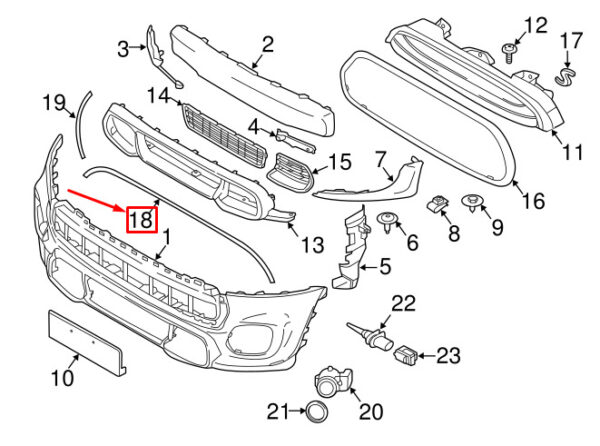 MINI COOPER F56 FRONT HOOD GASKET 51767300559 7300559 NEW GENUINE - Image 4