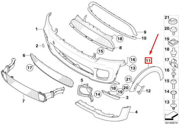NEW GENUINE OEM 51777216072 7216072