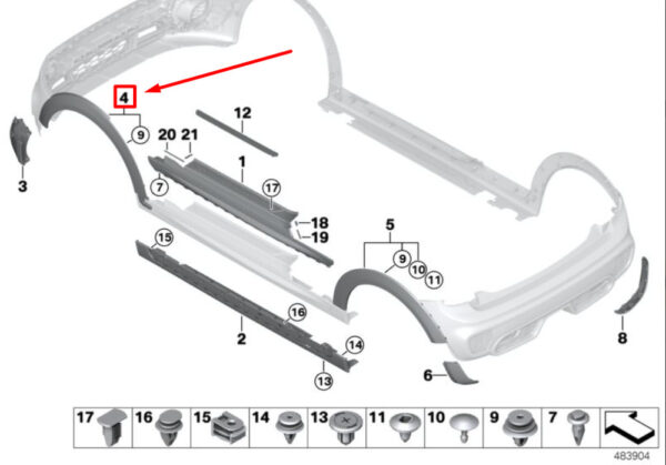NEW GENUINE OEM 51777387889 7387889