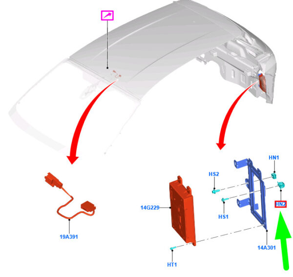 NEW FORD FIESTA MK7 CELL PHONE MOUNT MOTHER 5197039 ORIGINAL - Image 3
