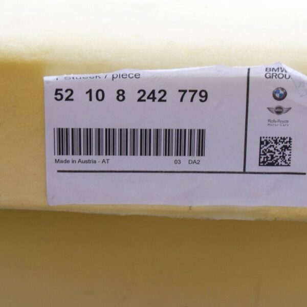 BMW 5 E39 Front Seat Pad 8242779 52108242779 NEW ORIGINAL