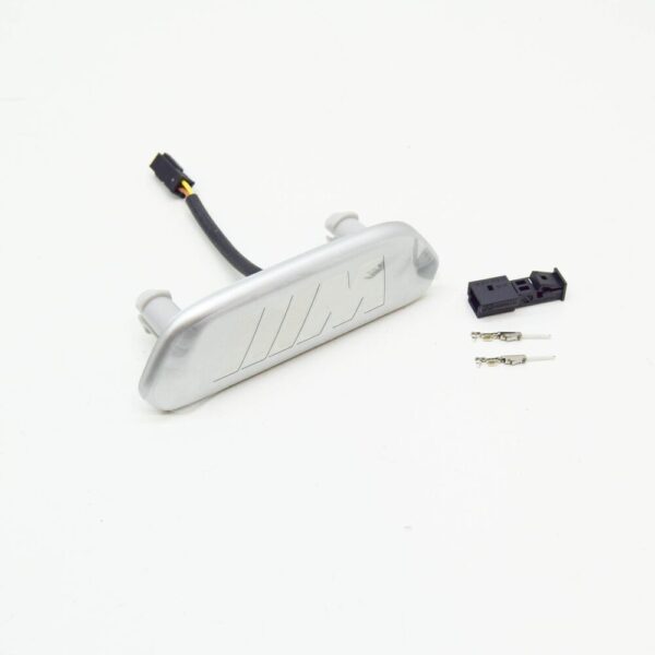 BMW M3 F80 Front Sport Seat Backrest Emblem Trim Silber 52109503045 NEW - Image 5