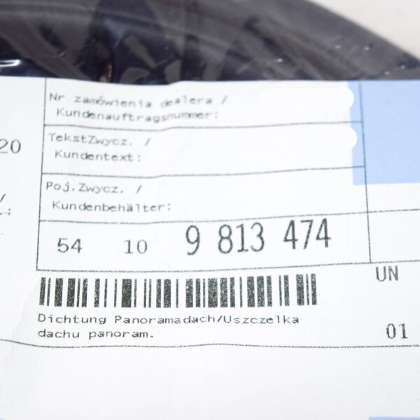 Mini R56 Panoramic Roof Gasket Rubber Gasket 54109813474 New