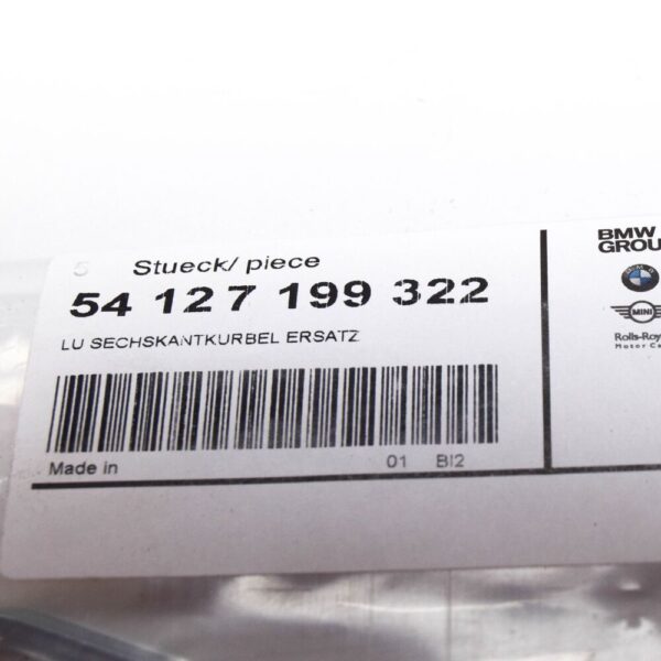 BMW 5 G30 Emergency Crank Tool Sunroof 54127199322 NEW ORIGINAL