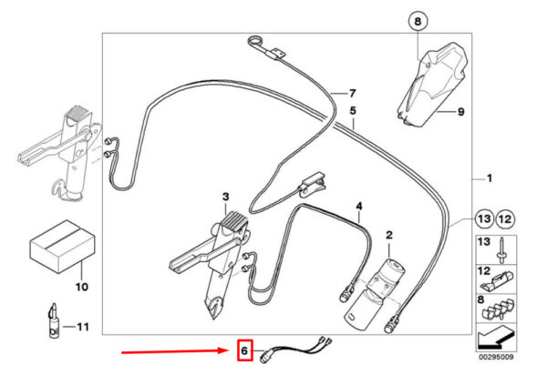 BMW Z4 E85 hydraulic pump harness 54347122951 7122951 NEW ORIGINAL - Image 4