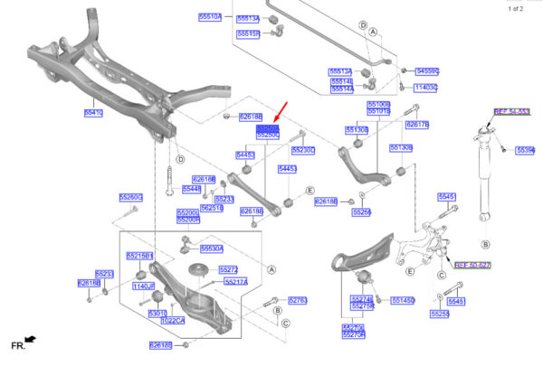 55250F2BA0 Hyundai Kona Electric MK1