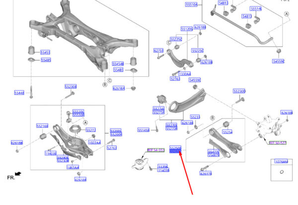 55251N9050 HYUNDAI TUCSON NX4 MK4 REAR RIGHT STEERING ARM 55251N9050 NEW GENUINE