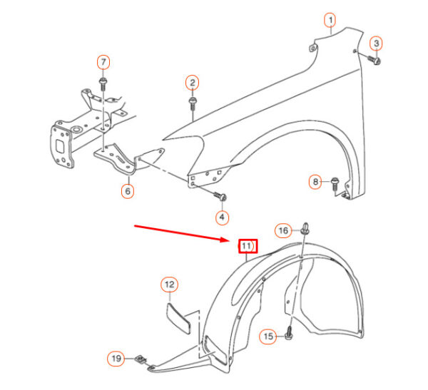 NEW GENUINE OEM 561805911B9B9 561805911B 9B9
