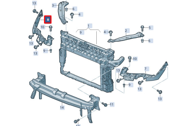 SEAT ATHECA KH7 Right Slam Panel Guide Piece 575807890 NEW GENUINE - Image 6