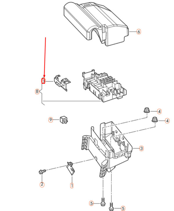 NEW VOLKSWAGEN BEETLE A5 MULTI-FUSE PLATE 5C0937629G ORIGINAL - Image 4
