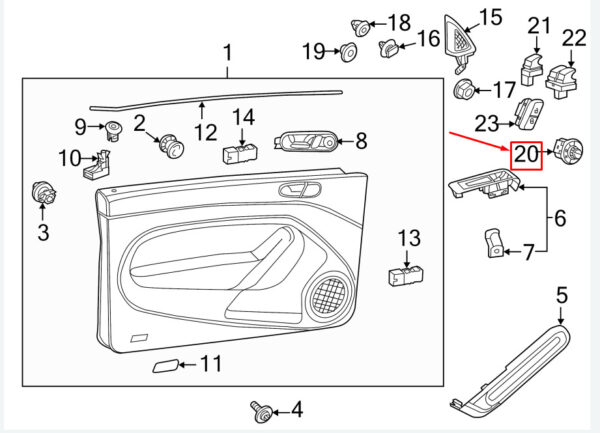 NEW OEM ORIGINAL 5C1959565D WHI / 5C1959565D