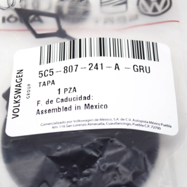 VW BEETLE A5 cover cap for draw hook eyelets front right 5C5807241AGRU ORIGINAL