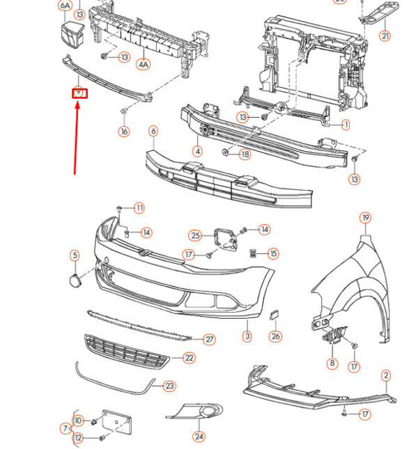 NEW OEM ORIGINAL 5C6807651