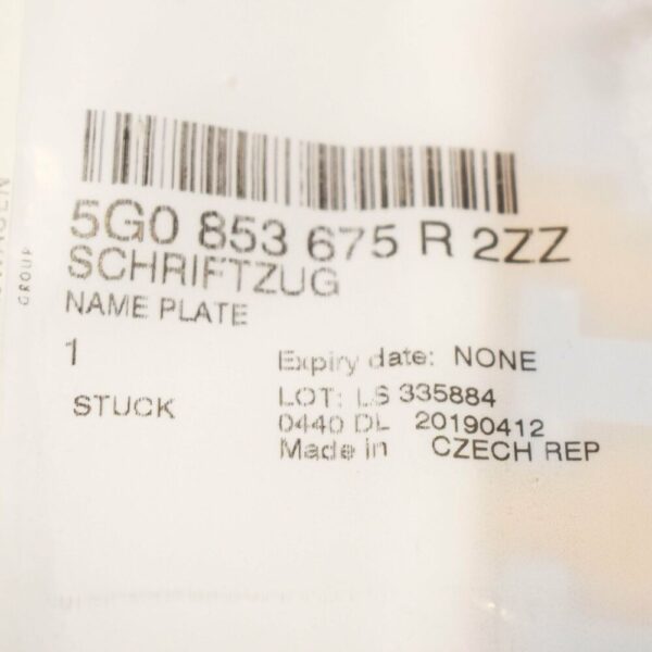 NEW VW GOLF MK7 REAR BOOT LID TRUNK "GTD" EMBLEM BAGDE 5G0853675R2ZZ - Image 4