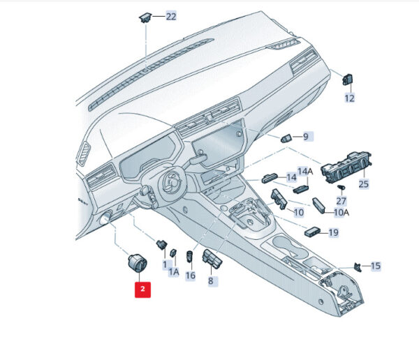 SEAT LEON 5F Headlight Switch Control Unit 5G0941431AFWZU NEW GENUINE - Image 3