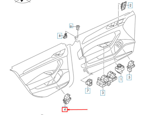 NEW ORIGINAL OEM 5G0959855MWHS
