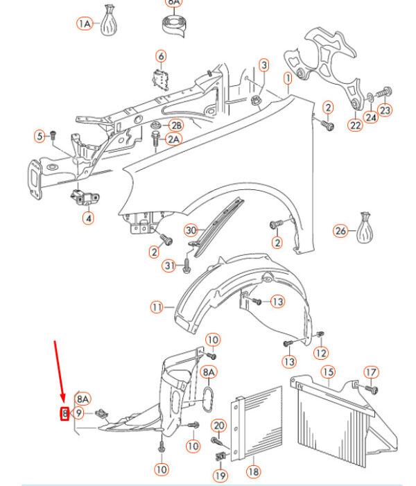 NEW GENUINE OEM 5K0805911C