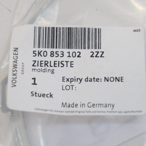 VW Golf Mk7 new fog lights front right chrome trim 5K0853102 2ZZ - Image 4