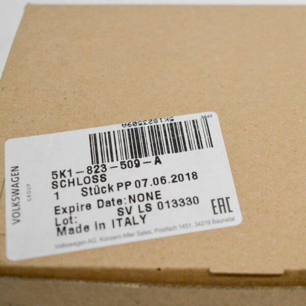 NEW VOLKSWAGEN GOLF MK6 BONNET LOCK HATCH LHD 5K1823509A GENUINE - Image 4