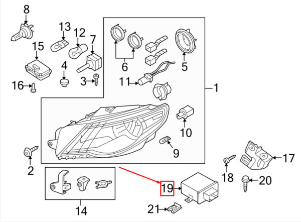 NEW OEM ORIGINAL 5M0907357C