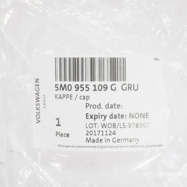 2011 VW GOLF Plus Original 5M0955109GGRU Left Headlight Washer Headphone - Image 5