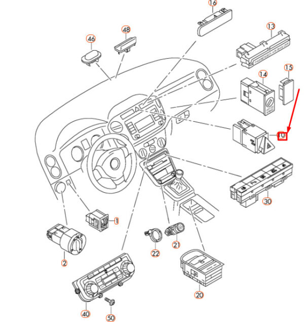 NEW GENUINE OEM 5N0953509A1QB 5N0953509A 1QB