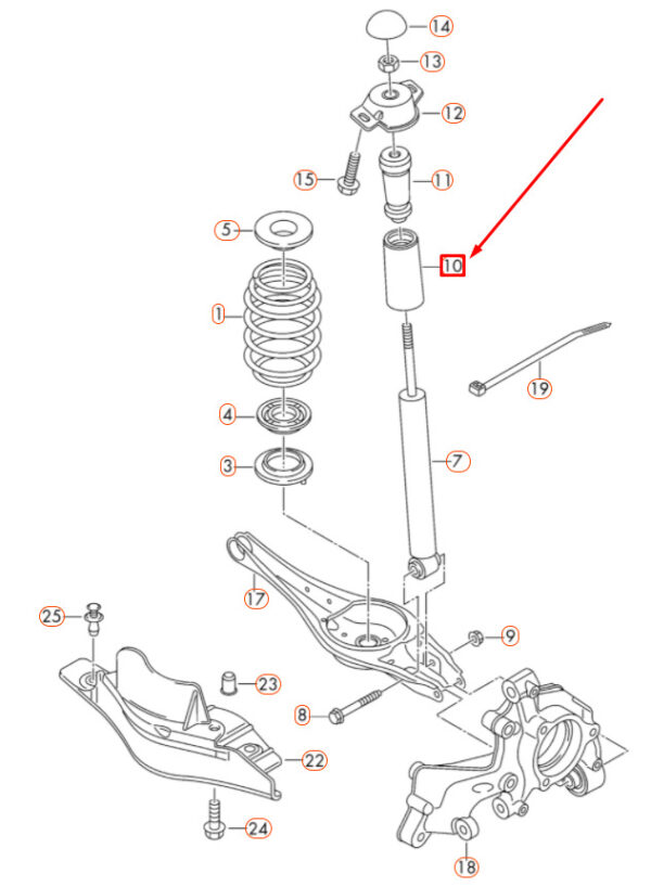 NEW GENUINE OEM 5Q0513425J