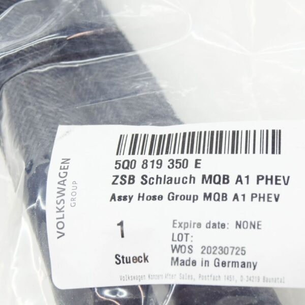 VW Golf VII 5G MK7 coolant hose parking heater 5Q0819350E NEW