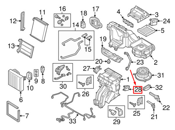 NEW AUDI A3 8PA HEATER FLAP MOTOR ACTUATOR 5Q0907511K - Image 4