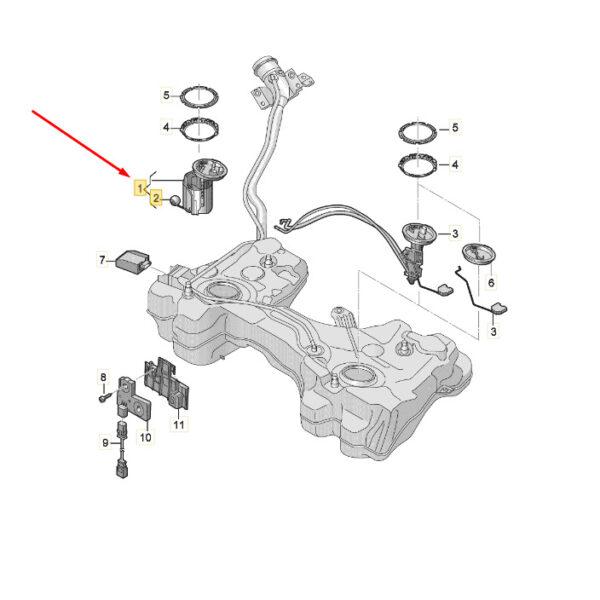 New SEAT ATECA KH7 Fuel Tank Pump 5WA919087C Genuine - Image 3