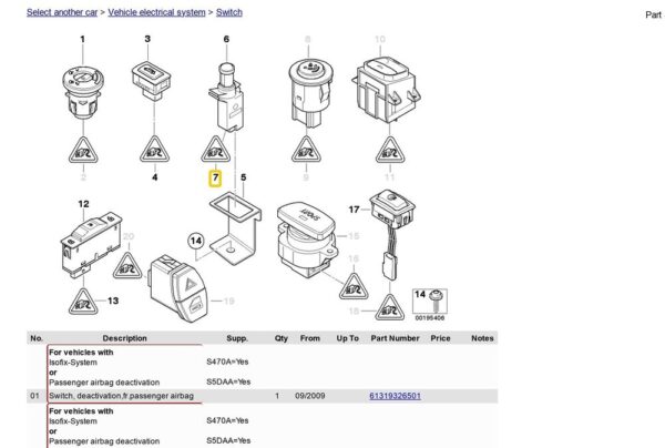 ORIGINAL BMW 61132359998 Wiring Connector