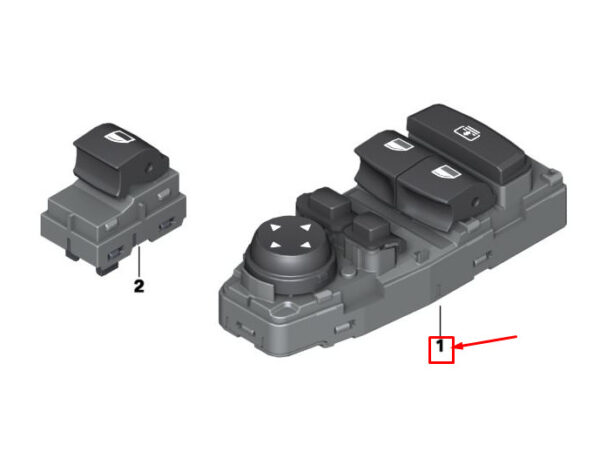 MINI PACEMAN R61 FRONT LEFT DOOR WINDOW SWITCH 9289625 61319289625 NEW GENUINE - Image 4