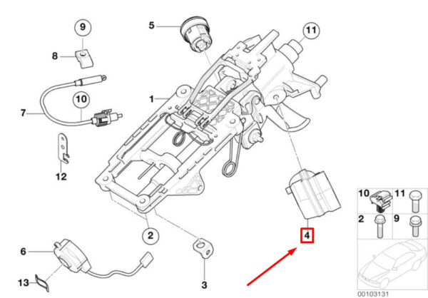 NEW MINI COOPER R50 IGNITION LOCK 61326913965 GENUINE - Image 4
