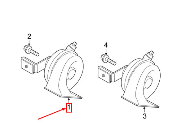 MINI COUNTRYMAN R60 Low Pitch Horn Signal 61339807170 9807170 NEW GENUINE - Image 4
