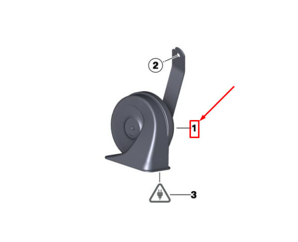 MINI COUNTRYMAN R60 HIGH HORN SIGNAL 61339807173 9807173 NEW GENUINE - Image 4